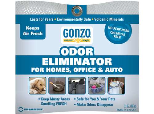 Gonzo Odor Eliminating Rocks - 32 oz - 907 Grams - Pet Cigarette Smoke Paint