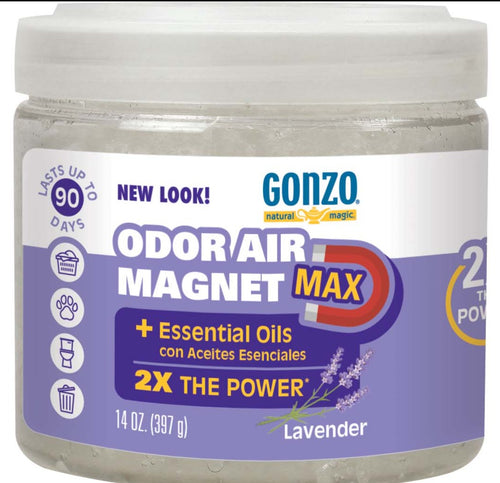 Gonzo Natural Magic Odor Air Magnet Max Absorbing Gel Lavender Scent 397g