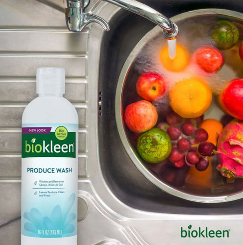 BIOKLEEN PRODUCE WASH - GREAT FOR FRUIT & VEGETABLE CLEANING 16 FL OZ/ 473ML