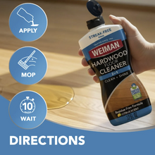 Load image into Gallery viewer, Weiman Hardwood Floor Cleaner - 128 Ounce Refill - Finished Engineered Hardwood