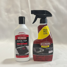Load image into Gallery viewer, Weiman Glass Cook Top Cleaner Polish 10 oz &amp; Cook Top Daily Cleaner 12 floz pack