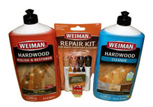 Load image into Gallery viewer, WEIMAN HARDWOOD FLOOR HIGH TRAFFIC POLISH &amp; RESTORER &amp; CLEANER  &amp; REPAIR KIT