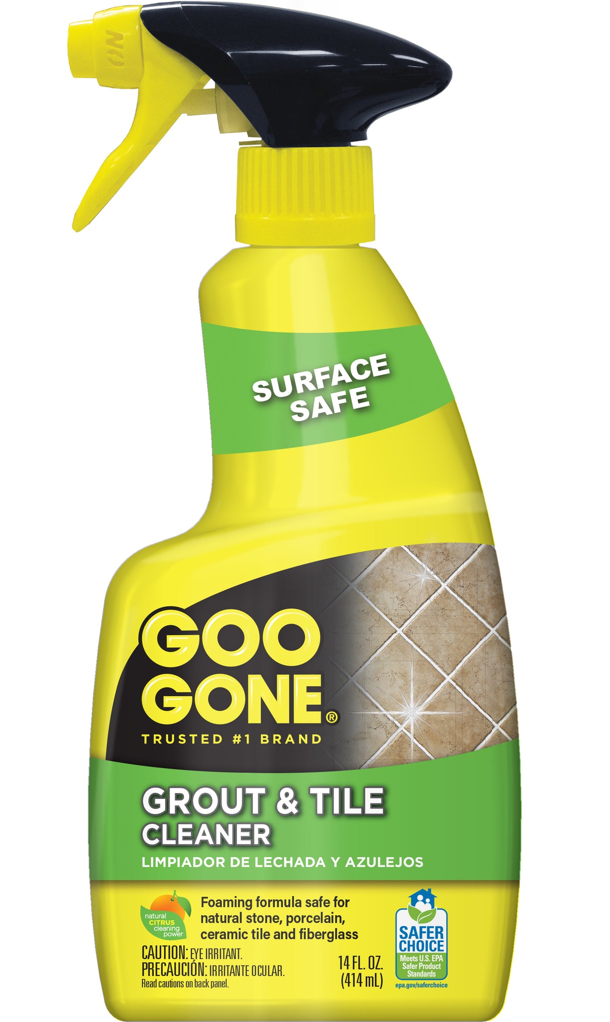 GOO GONE GROUT & TILE CLEANER USA SAFER CHOICE BACKED NON - HAZARDOUS  14oz/414ml